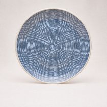 Bunzlauer Keramik Essteller 25,5 cm Durchmesser, Form 257, Dekor U4706