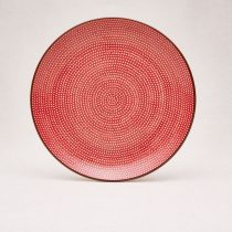 Bunzlauer Keramik Essteller 25,5 cm Durchmesser, Form 257, Dekor U4732