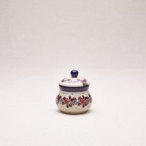 Bunzlauer Keramik Zuckerdose 8 cm hoch, Form 135, Dekor 2067x