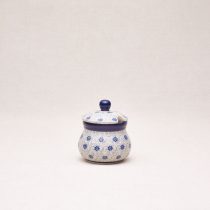 Bunzlauer Keramik Zuckerdose 8 cm hoch, Form 135, Dekor 2068x