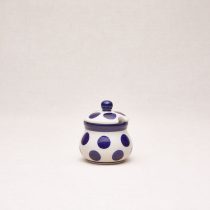 Bunzlauer Keramik Zuckerdose 8 cm hoch, Form 135, Dekor 36x