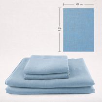 Leinenbettwäsche Bettbezug 155x220cm Blau