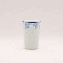 Bunzlauer Keramik Becher ohne Henkel 13 cm hoch, Form 076, Dekor 2381x
